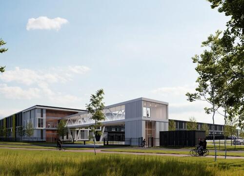 Opnieuw een circulaire en CO2-arme staalconstructie voor intospace®